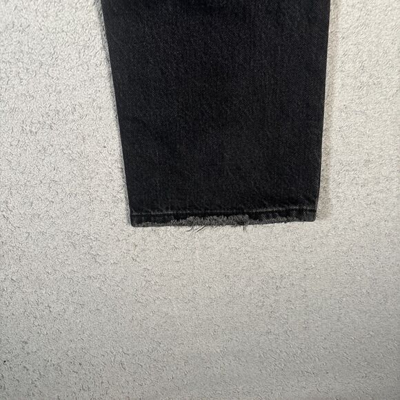 Levi’s 501 Jeans Men’s Size 32x30 Fits 34x29 Black Distressed Button Fly - Picture 15 of 16